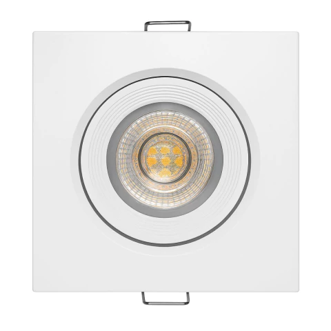 Spot LED Quadrado Maxxy Embutir 7W 3000K