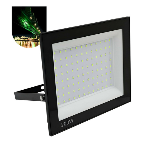 Refletor Led MX IP66 200W Verde Bivolt