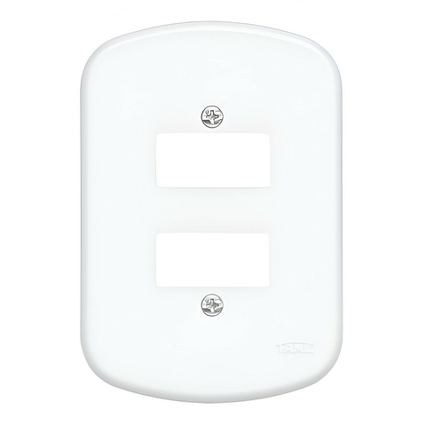 Placa 4x2 2 Modulos Fame Blanc