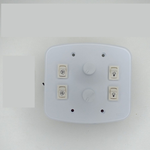 Dimmer 2 Lampadas 2 Ventiladores 4X4 Status Quo Blanc