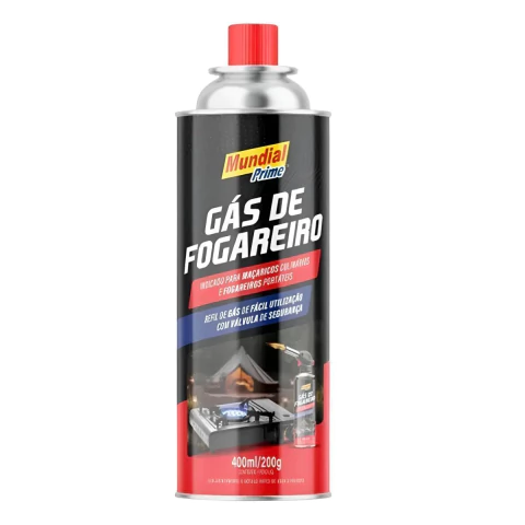 Gás Para Fogareiro 400Ml/200G Mundial Prime