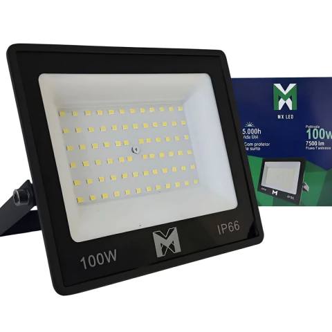 Refletor Led MX IP66 100W 6500k Bivolt