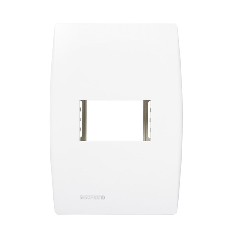 Placa 4X2 1 Modulo Horizontal Siemens Soprano Ilus com Suporte