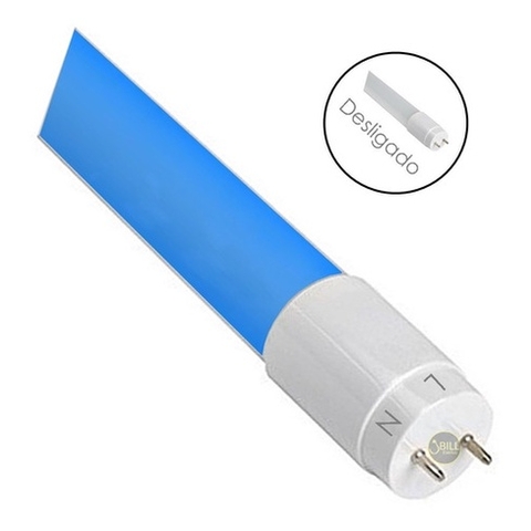 Lampada Led Tubular Ctb 60cm 9w Azul