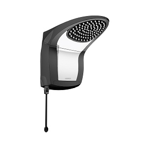 DUCHA LORENZETTI ACQUA JET ULTRA 5500W 127V PRETO E CROMADO