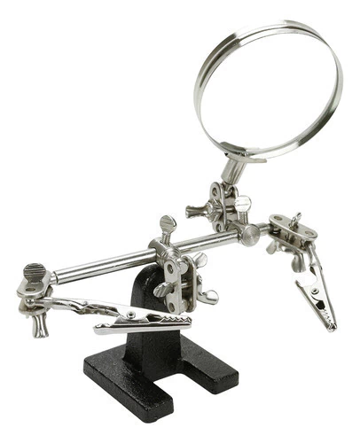 Lupa Profissional De Bancada Com Garra 2,5x