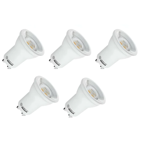 Kit 5 Lampadas LED Dicroica GU10 4W 220V 2700K Dimerizavel