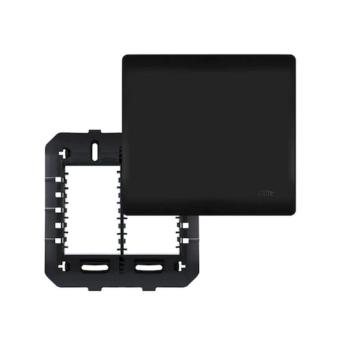 Placa 4X4 Cega Fame Habitat Black Com Suporte