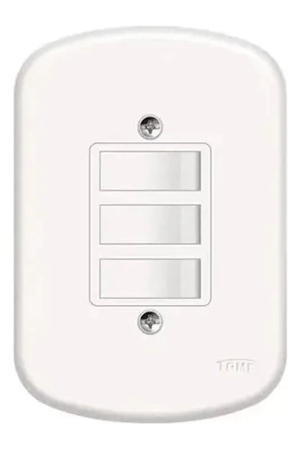 CONJUNTO 3 INTERRUPTORES SIMPLES FAME BLANC