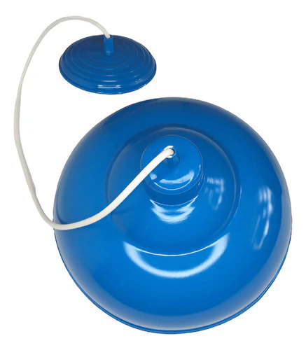 Pendente Retro Grande Sol Iluminaçao Azul