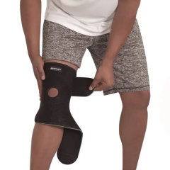 Joelheira Ajustável com Velcro Preta - Mercur - loja online