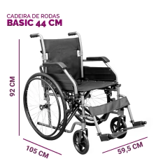 Imagem do Cadeira de Rodas de Aço Basic - Hidrolight