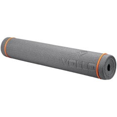 Tapete para Yoga e Pilates 4mm Cinza - Vollo