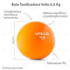 Bola Tonificadora 0.5kg - Vollo na internet