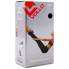 Mini Bola de Exercícios Overball Cinza 25cm - Vollo - loja online