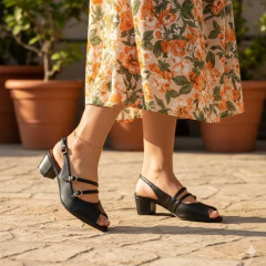 Sapato Beira Rio Preto Feminino Boneca - comprar online