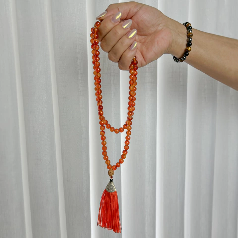 Japamala de Cornalina