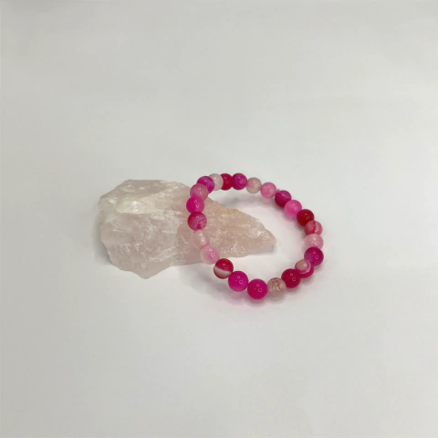 Pulseira de Ágata Rosa - comprar online