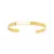 BRACELETE ARO LISO BANHADO OURO 18k