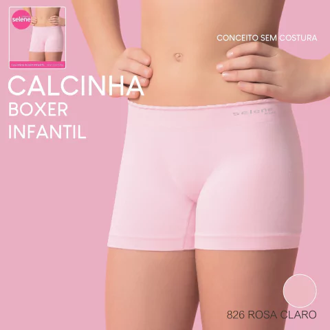 20610 - Calcinha Boxer Infantil - Selene