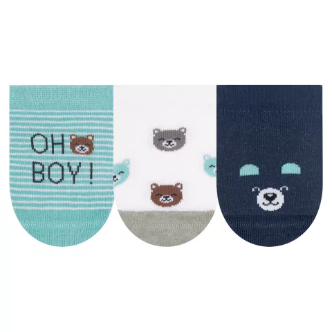 1007 - Meia Bebê Menino com 3 unidades - Selene