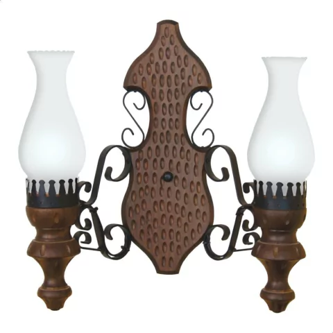 Arandela Rústica 2xE27 Envelhecida - Müller