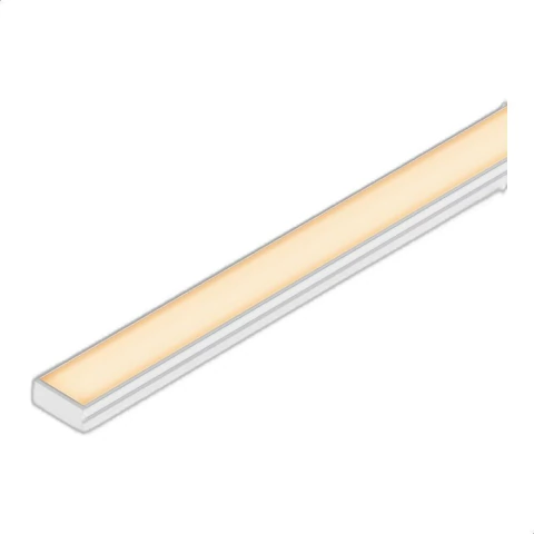 7018127 - Perfil Sobrepor Reto Branco 10mm 2M - Ledvance