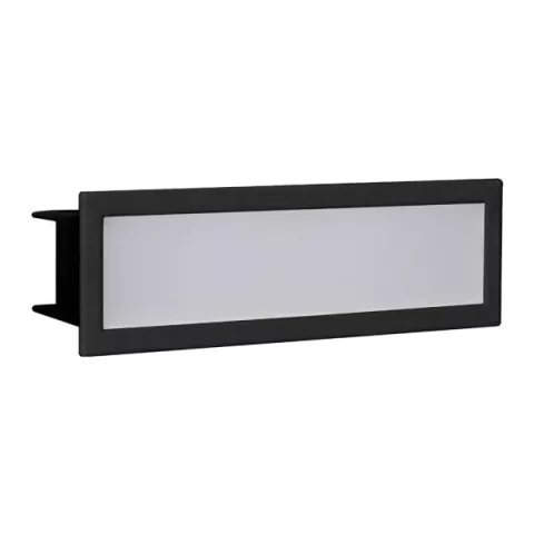 303744 - Wall Washer Linear de Embutir Defletora Preto 10W - Brilia