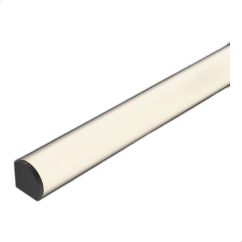 7018109 - Perfil Sobrepor Cantoneira Preto 20mm 2M - Ledvance