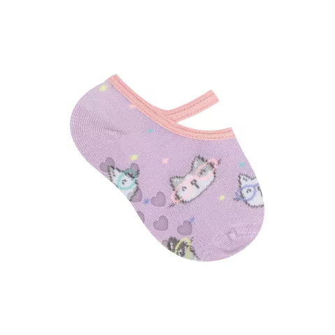 1395 - Meia Bebê Menina com 4 pares - Selene