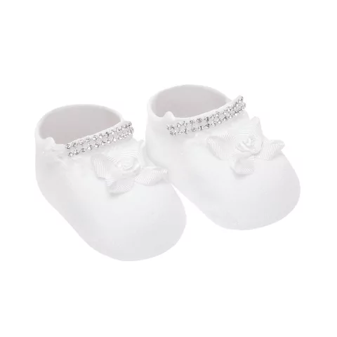 1003 - Meia Bebê Menina com Strass com 3 unidades - Selene