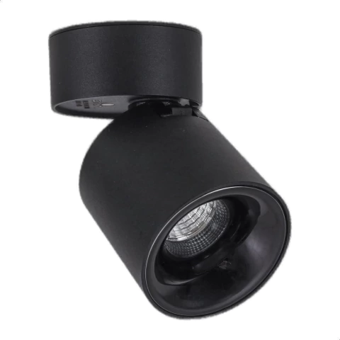 7411 - Spot 360 Direcionável 12W 3000K Preto - Gaya