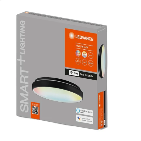 7019061 - Design Plafon SMART+ WiFi 32W RGBW Preto - Ledvance