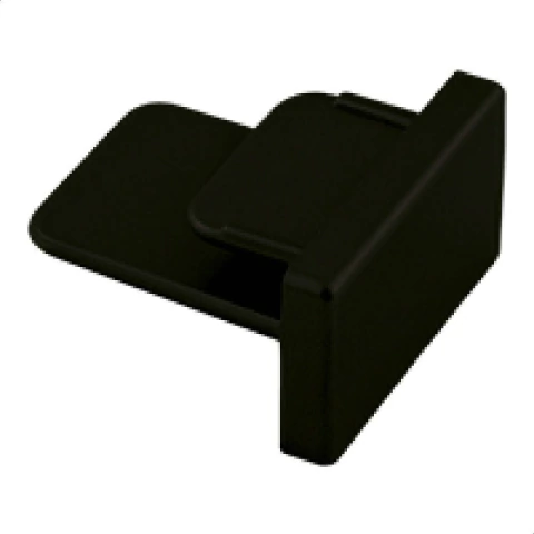 SD1047PTO - Ponteira Preta para Trilho de Sobrepor - Stella