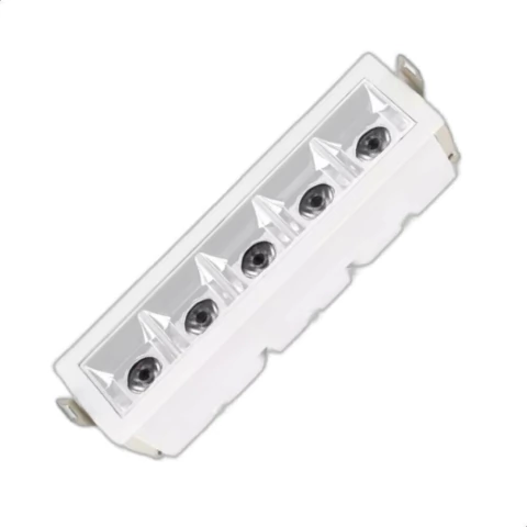 Embutido Dot Light 10W 3000K 5 focos Branco LM2852 Luminatti