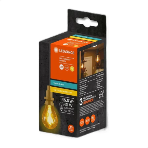 7019169 - LED Vintage Bulbo 5,5W 2500K BIV E27 - Ledvance