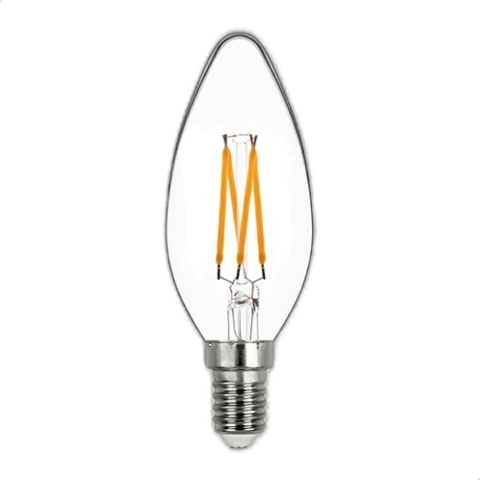 STH8362/24 - LED Vela Lisa Filamento Dimerizável E14 4W 220V 2400K - Stella