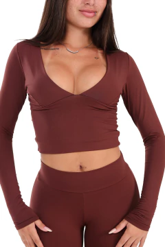 Cropped Pandora Manga Longa