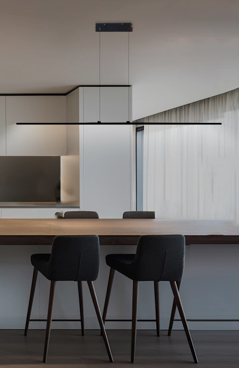 Colgante Lineal Perfil H 80 cm