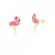 Brinco Flamingo Rose BR21674