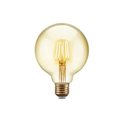 LAMP LED FILAMENTO 4W G95 E27 AMBAR -SORTE LUZ - comprar online