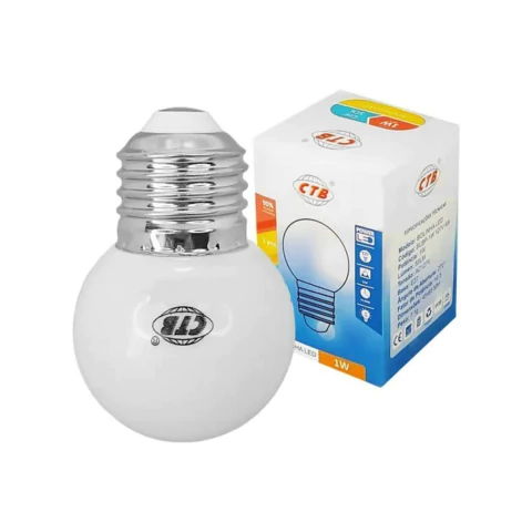 LAMP LED BOLINHA 1W AM 2700K E27 220V -CTB - comprar online