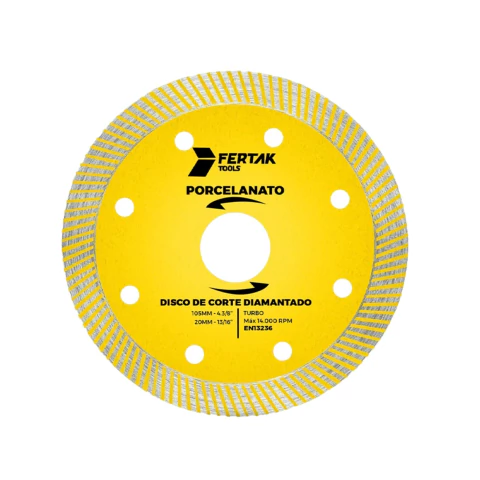DISCO DIAMANTADO PORCELANATO 110MM -FERTAK - comprar online