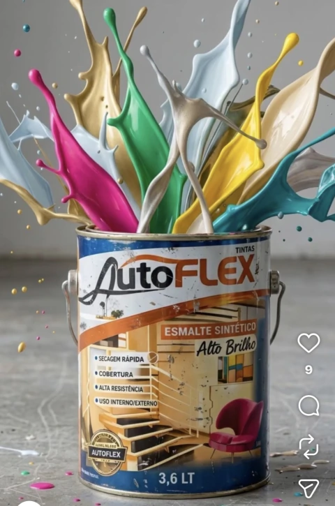 TINTA ESM 3,6L PRETO -AUTOFLEX