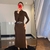 Vestido em malha canelada Natana na internet
