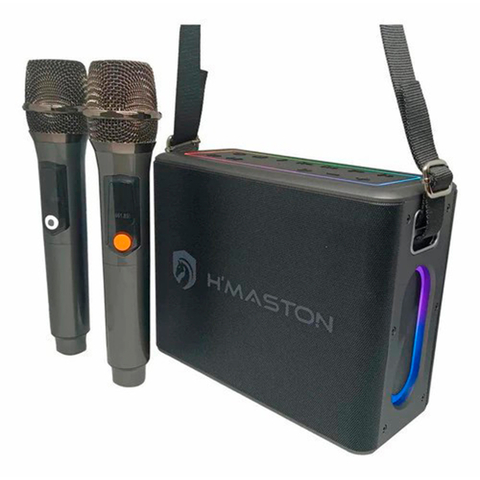 Caixa De Som Hmaston Rn03 120w Karaokê Bluetooth Cor Preto 110v/220v - comprar online