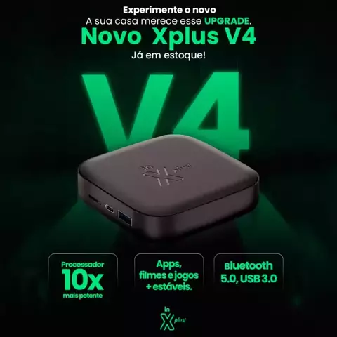 Xplus V 4 Dispositivo Android com 2GB de RAM e 16GB de ROM Suporte a Resolução 4K - comprar online