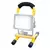 Reflector portátil Gadnic recargable de 30W con estructura amarilla y base negra, ideal para camping y aventuras