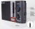 Radio portátil Suono con control analógico, selector de bandas AM/FM/SW1/SW2 y control de volumen, parlante incorporado y entrada para auriculares