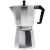Cafetera Gadnic Moka Express manual plateada de aluminio con mango negro